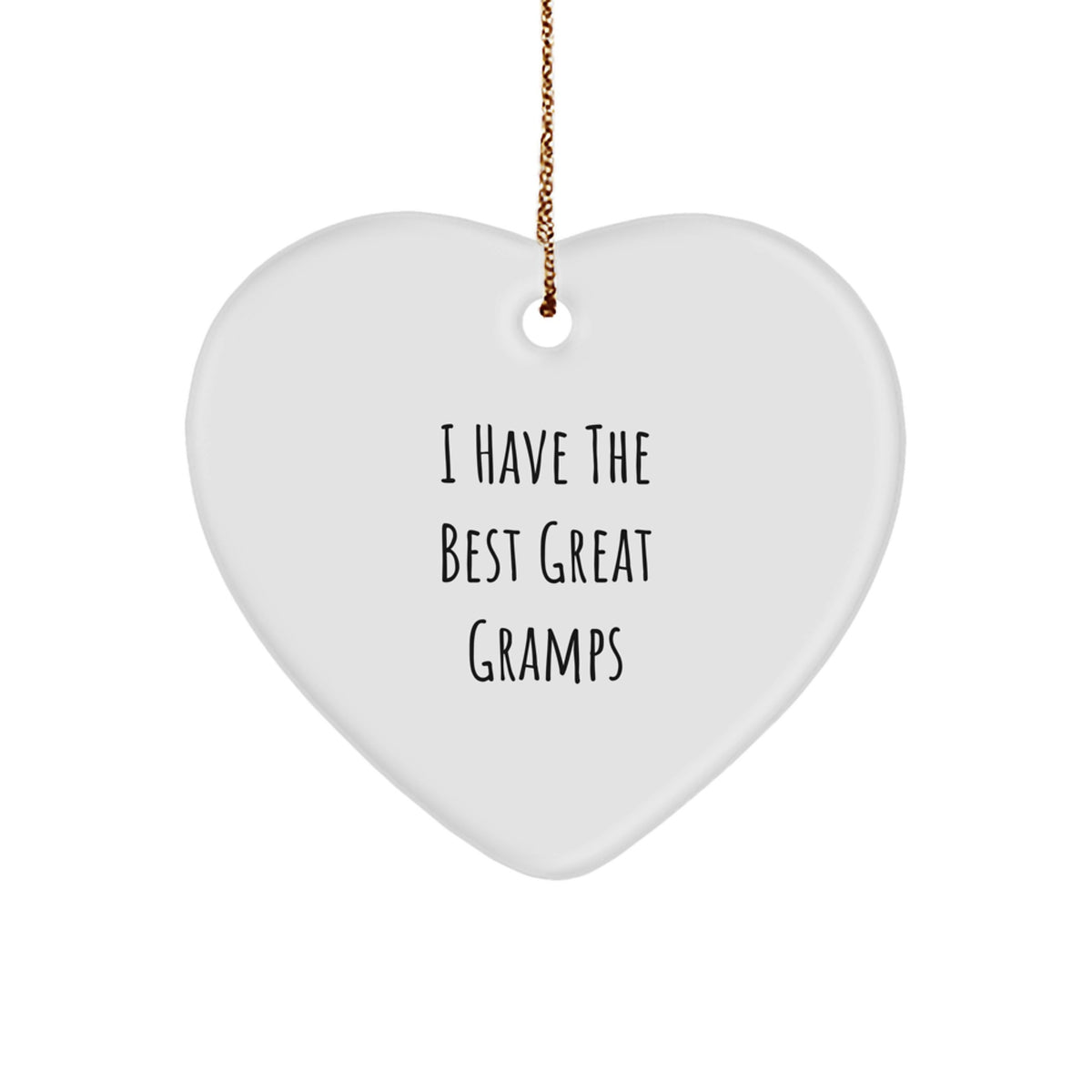 Funny Gramps Heart Ornament Gifts from Men to Great Gramps - Christmas Unique Ornaments for Gramps - Image 1