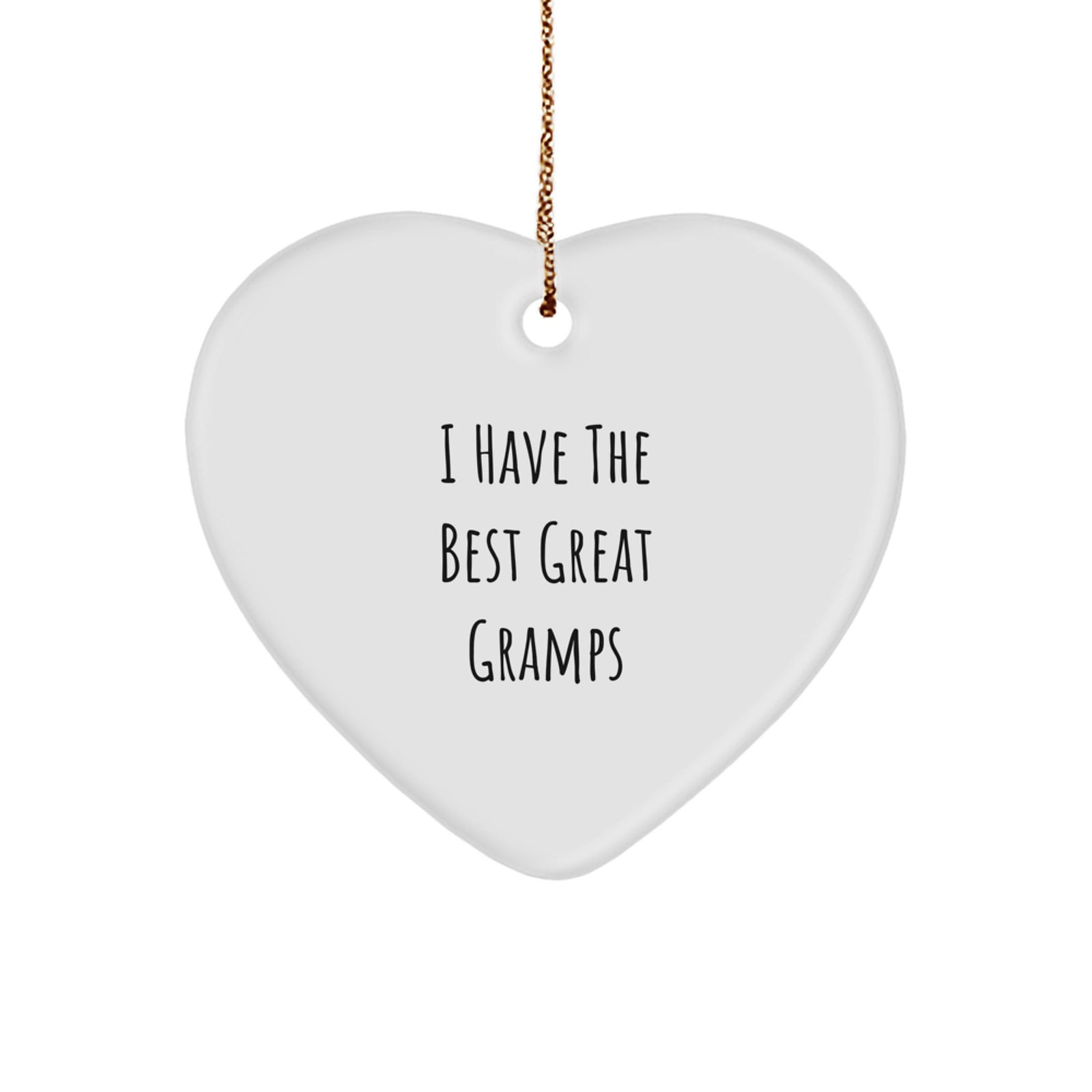 Funny Gramps Heart Ornament Gifts from Men to Great Gramps - Christmas Unique Ornaments for Gramps - Image 1