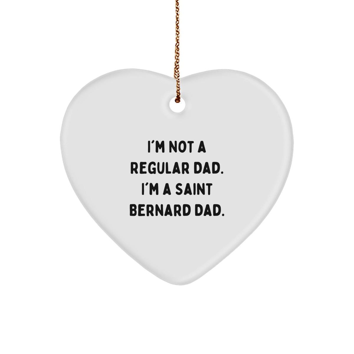 Funny Saint Bernard Dog Christmas Unique Gifts from Dad to Saint Bernard Dad for Men - Image 1