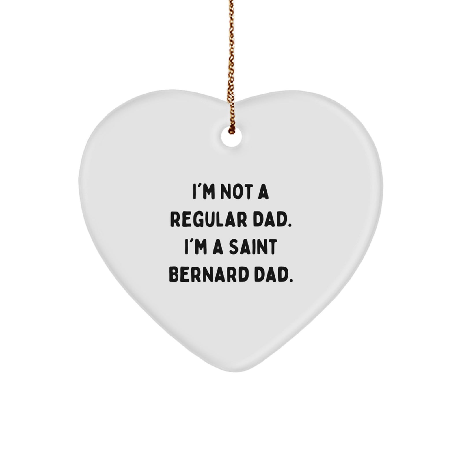Funny Saint Bernard Dog Christmas Unique Gifts from Dad to Saint Bernard Dad for Men - Image 1