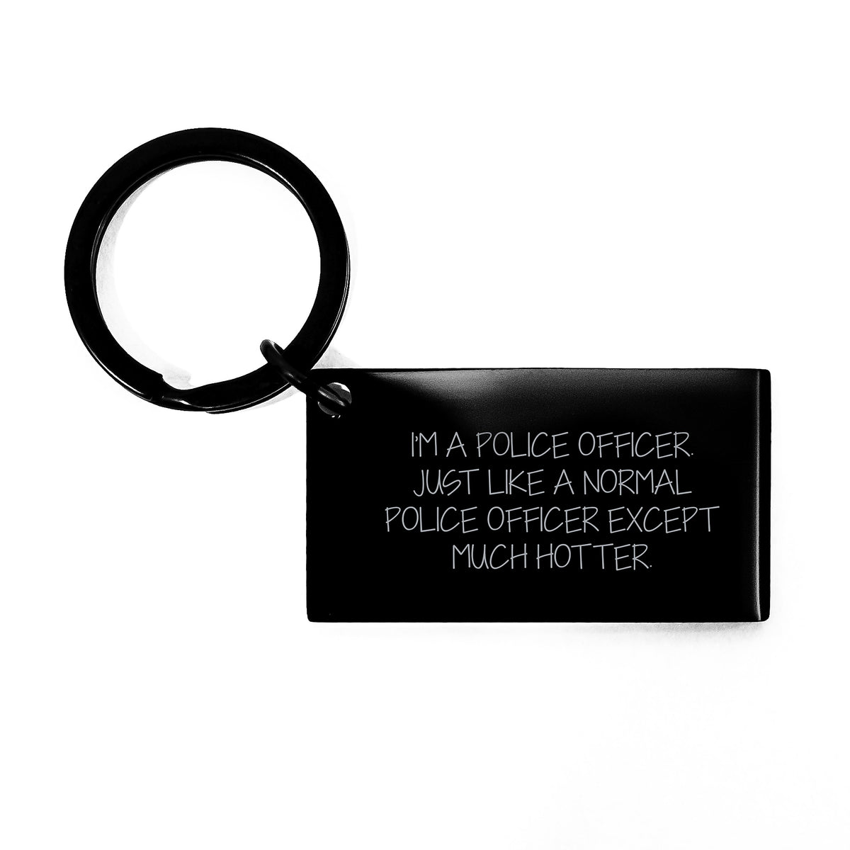 Funny Police Officer Gifts for Men, Keychain for Police Officer, I'm A Police Officer Keychain, Unique Graduation Unique Gifts for Police Officer - Image 1