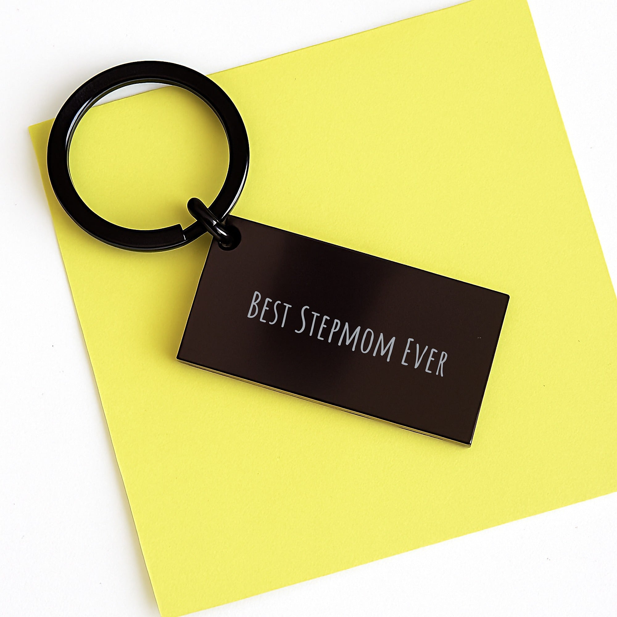 Funny Stepmom Gifts, Best Stepmom Ever Keychain, Birthday Unique Presents from Men to Family, Waterproof Stainless Steel - Image 3