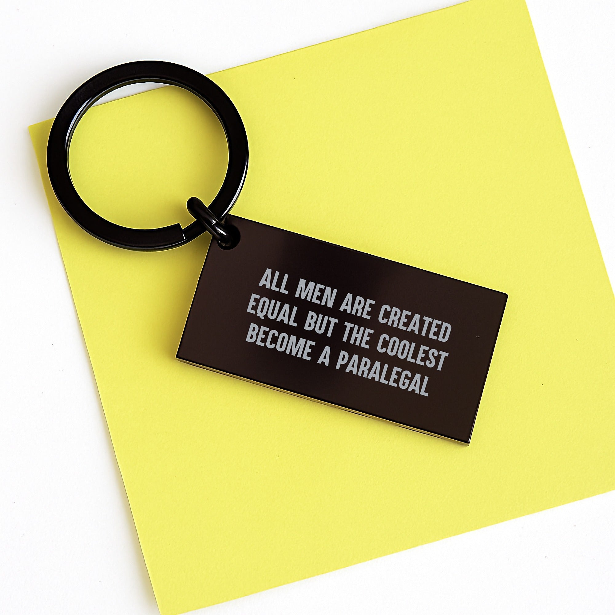 Paralegal Keychain Gift for Men - Funny Paralegal Quotes Keychain, Christmas Unique Gifts for Paralegal Friends, Family - Image 3