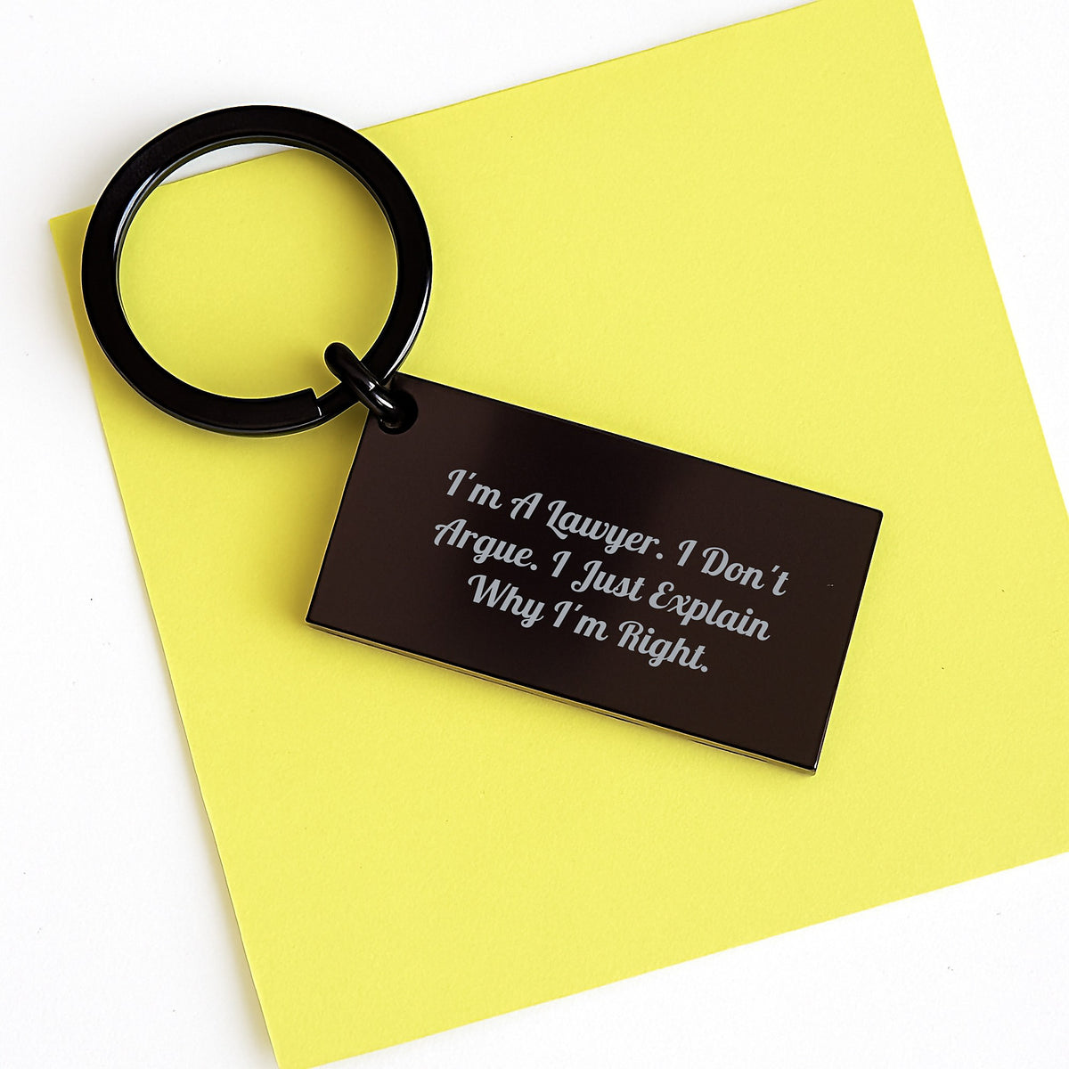 Funny Lawyer Gifts from Friends Unique Keychain, Personalized Graduation Gift for Men Women Lawyer - Image 3