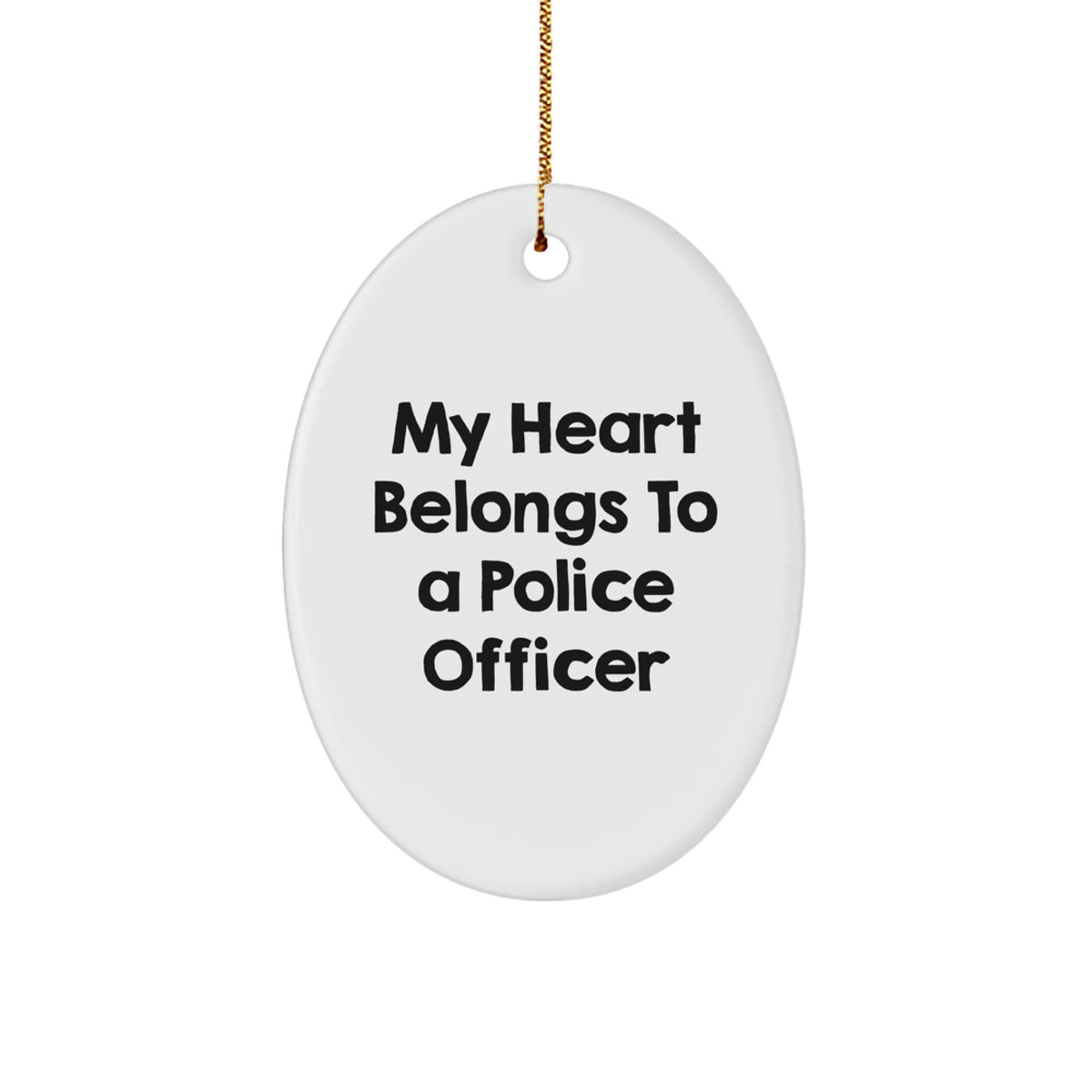 Police Officer Keepsake Bright Holiday Christmas Ornament for Him Gift - Image 1