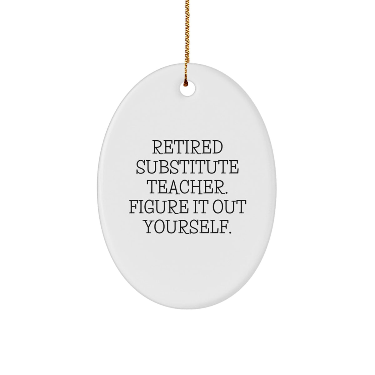 Substitute Teacher Keepsake Christmas Ornament for Him Holiday Gift - Image 1