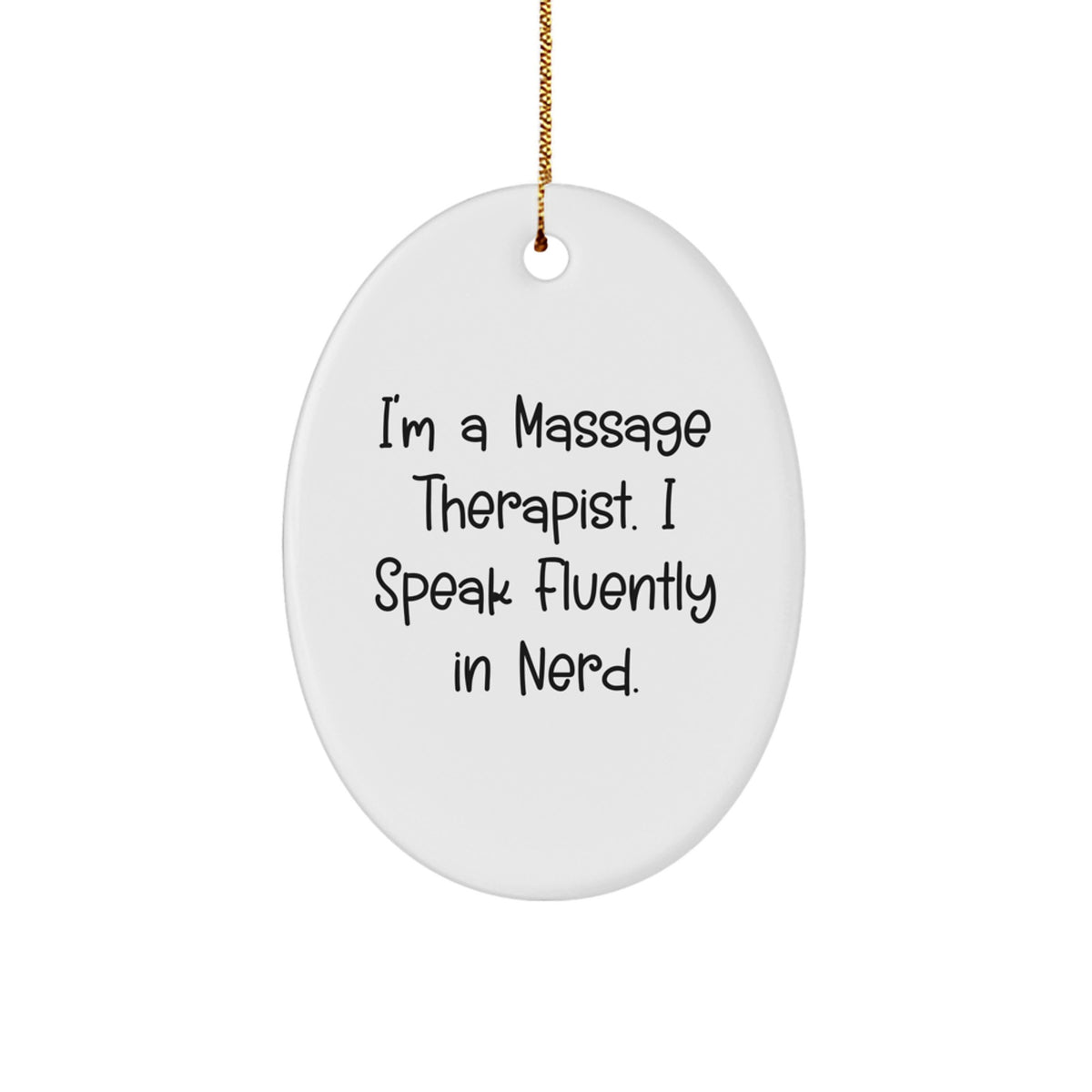 Massage Therapist Keepsake Bright Christmas Ornament for Him Gift - Image 1