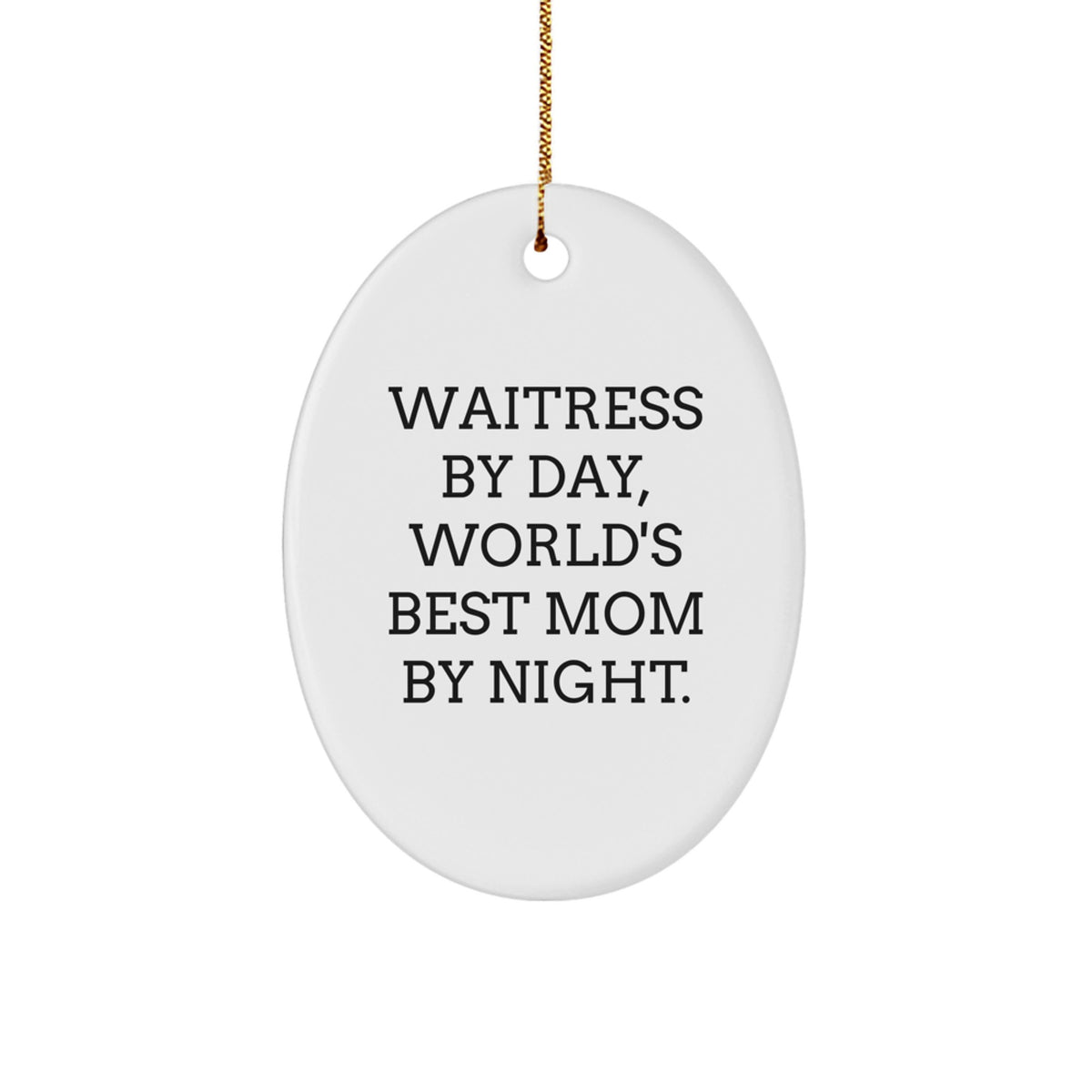 Waitress Favorite Christmas Ornament Gift for Kids - Image 1