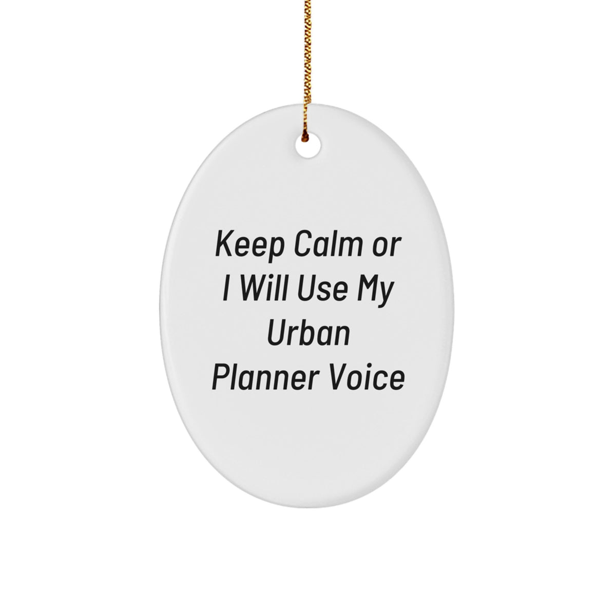 Urban Planner Oval Ornament Idea for Coworkers Christmas Gift - Image 1
