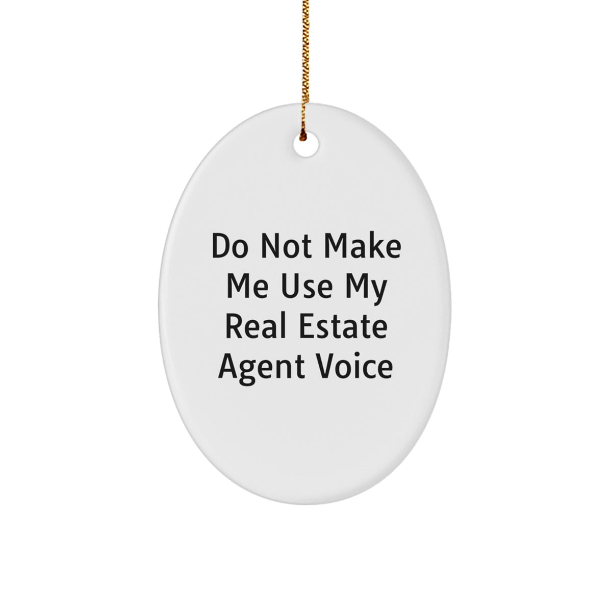 Real Estate Agent Christmas Ornament Gift for Family - Treasure Do Not - Image 1