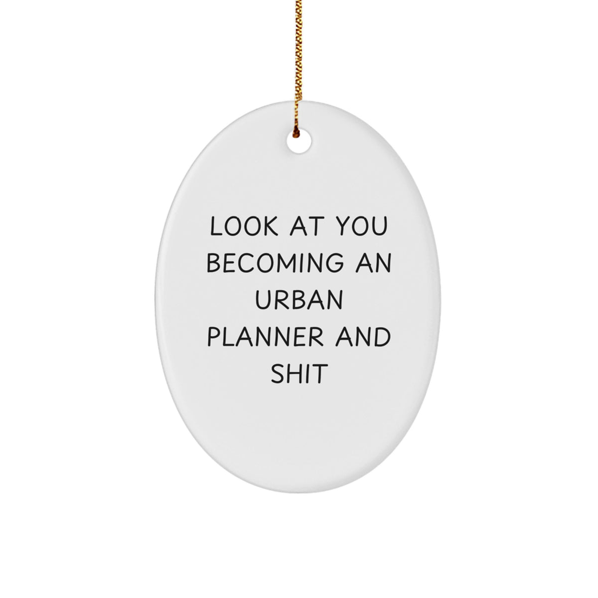 Christmas Ornament for Family Funny Urban Planner Gift - Look At You - Image 1