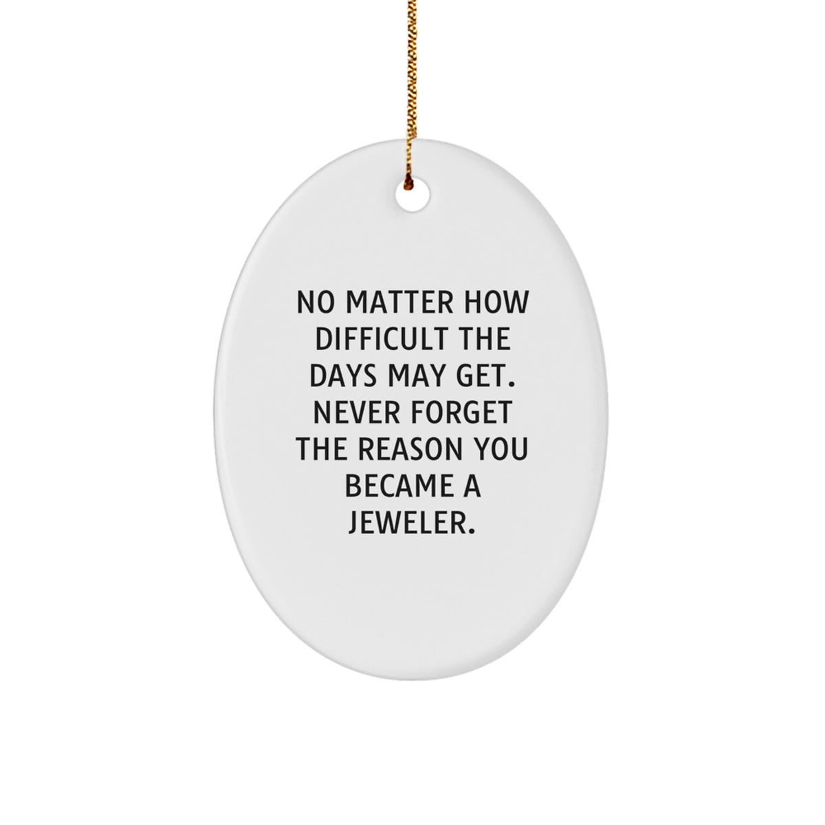 Inspirational Jeweler Christmas Ornament Novelty for Friends Gift - Image 1