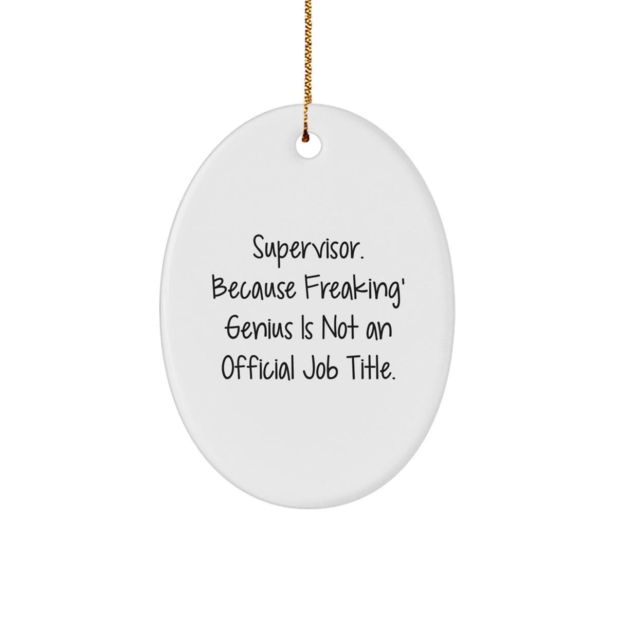 Supervisor Keepsake Christmas Ornament for Him Gift - Image 1