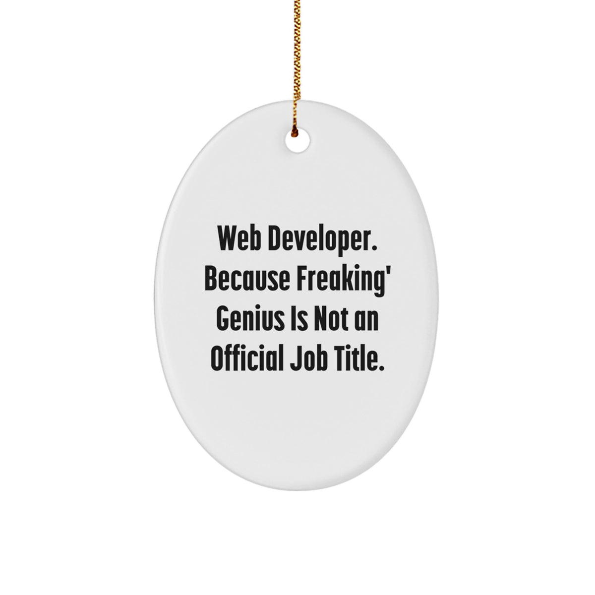 Web Developer Keepsake Christmas Ornament for Him Gift – Durable MDF - Image 1