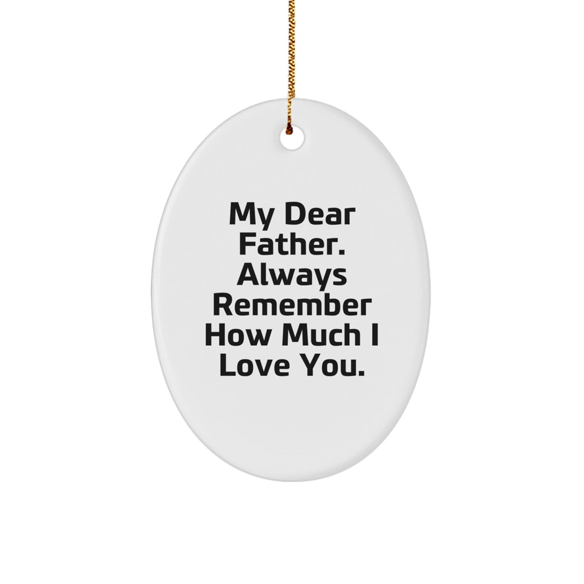 Father Christmas Ornament Gift for Him - Heartfelt Sentiment Keepsake - Image 1