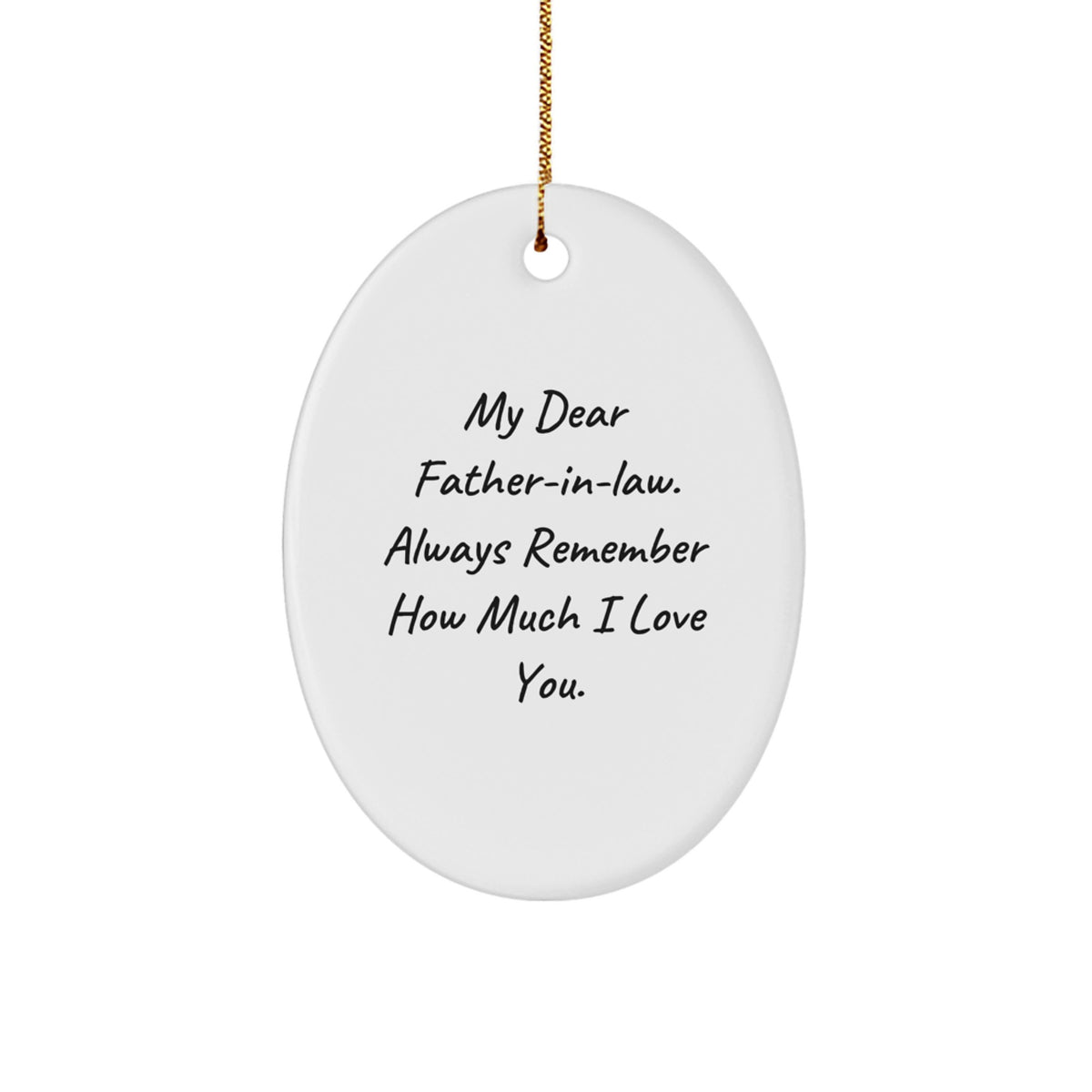 Heartfelt Father-in-law Christmas Ornament Gift for Friends - Image 1