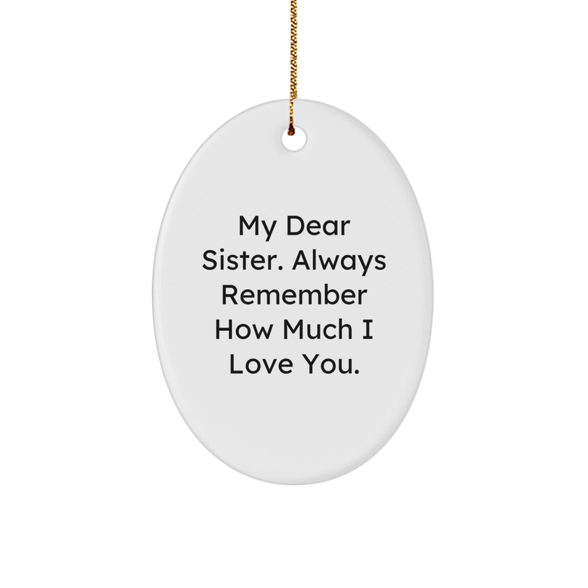 Sister Christmas Ornament Keepsake for Her Gift - Image 1