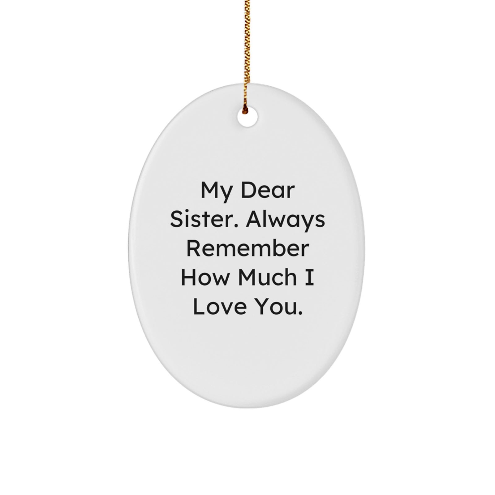 Sister Christmas Ornament Keepsake for Her Gift - Image 1