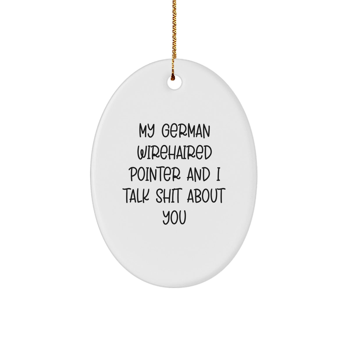 German Wirehaired Pointer Keepsake Christmas Ornament for Him Gift - Image 1