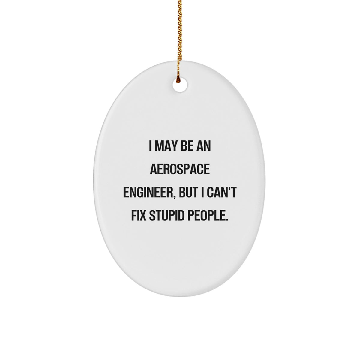 Christmas Ornament Gift for Family Aerospace Engineer Keepsake, Witty - Image 1