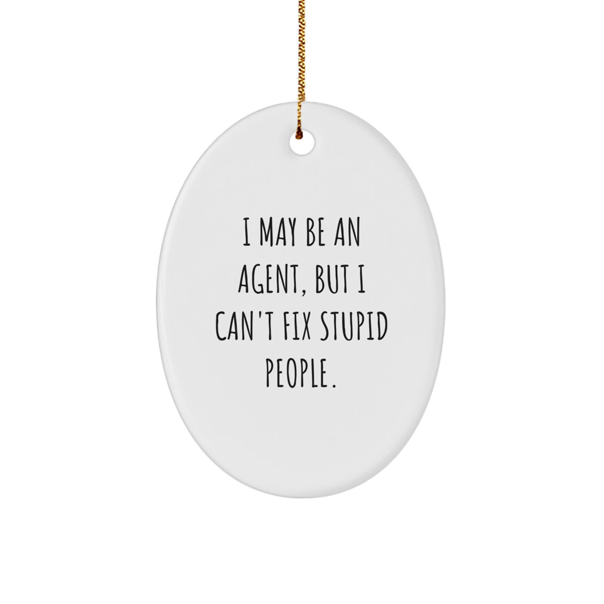 Funny Agent Christmas Ornament Gift for Kids - A Favorite Holiday - Image 1