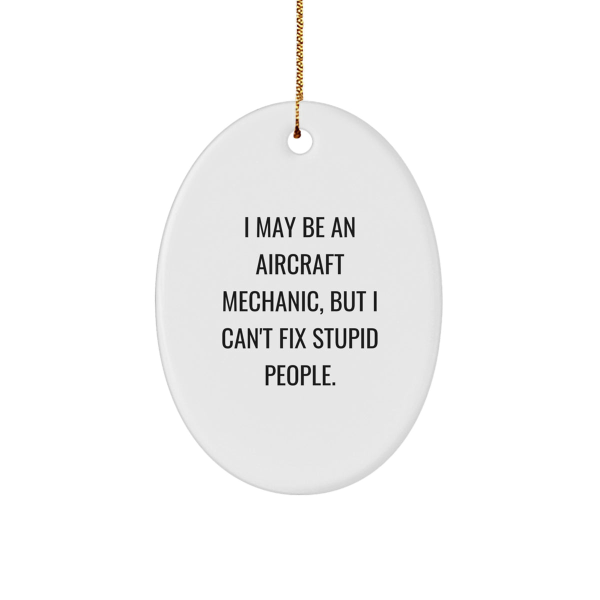 Favorite Aircraft Mechanic Christmas Ornament for Kids Present Gift - Image 1