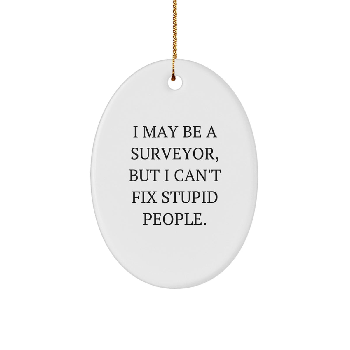 Favorite Christmas Ornament Gift for Kids I May Be A Surveyor, But I - Image 1