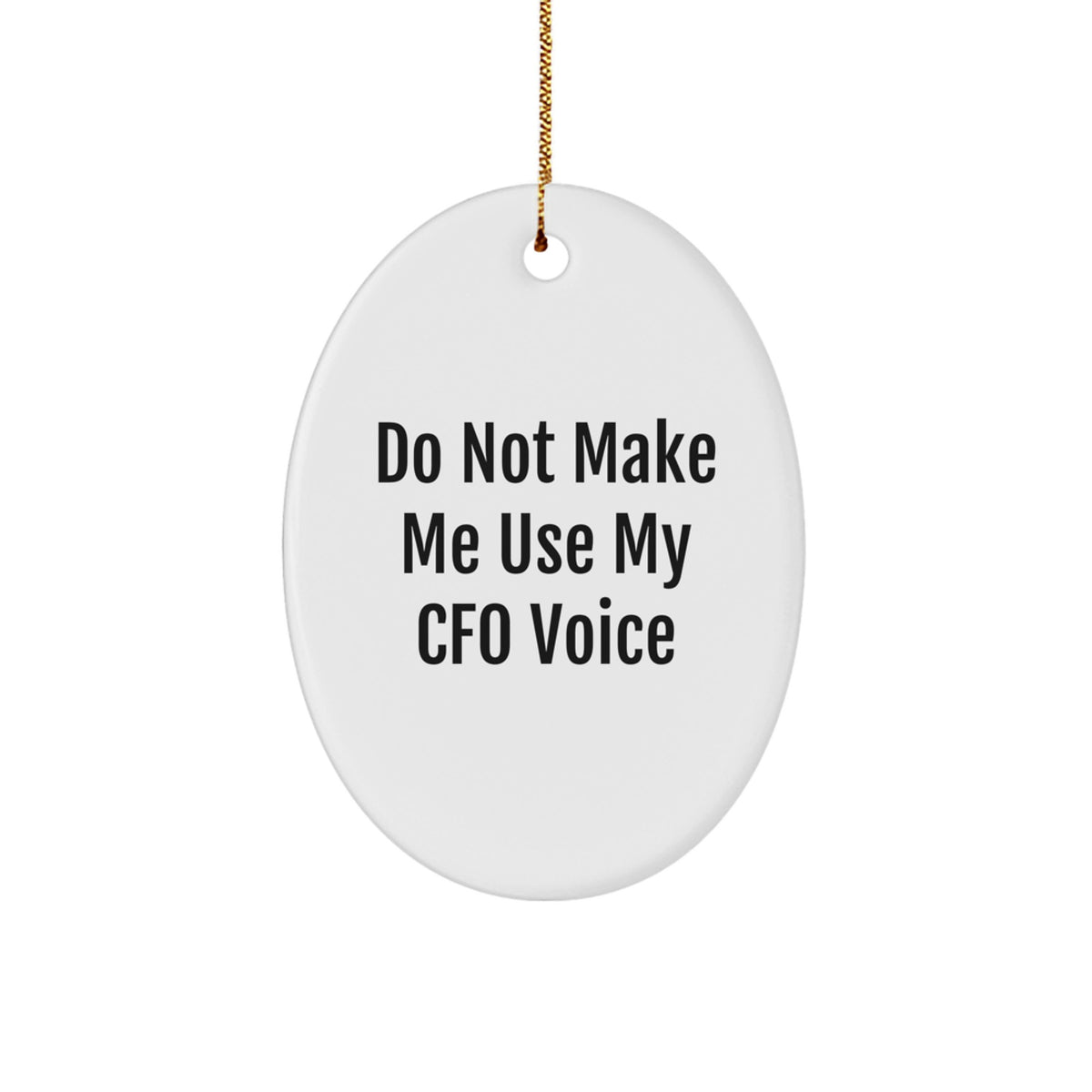 Funny CFO Christmas Oval Ornaments Gifts for CFO from Friends, Funny CFO Christmas Oval Ornaments Gifts for CFO Friends, CFO Oval Ornaments Funny Quote for CFO Christmas Unique Gifts - Image 1