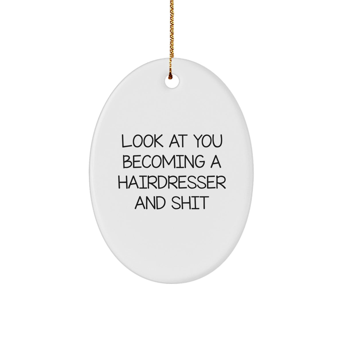 Christmas Gift Surprise Hairdresser Ornament for Teens - Image 1