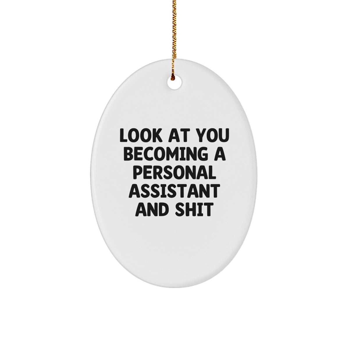 Personal Assistant Christmas Ornament Gift for Coworkers - Look At You - Image 1