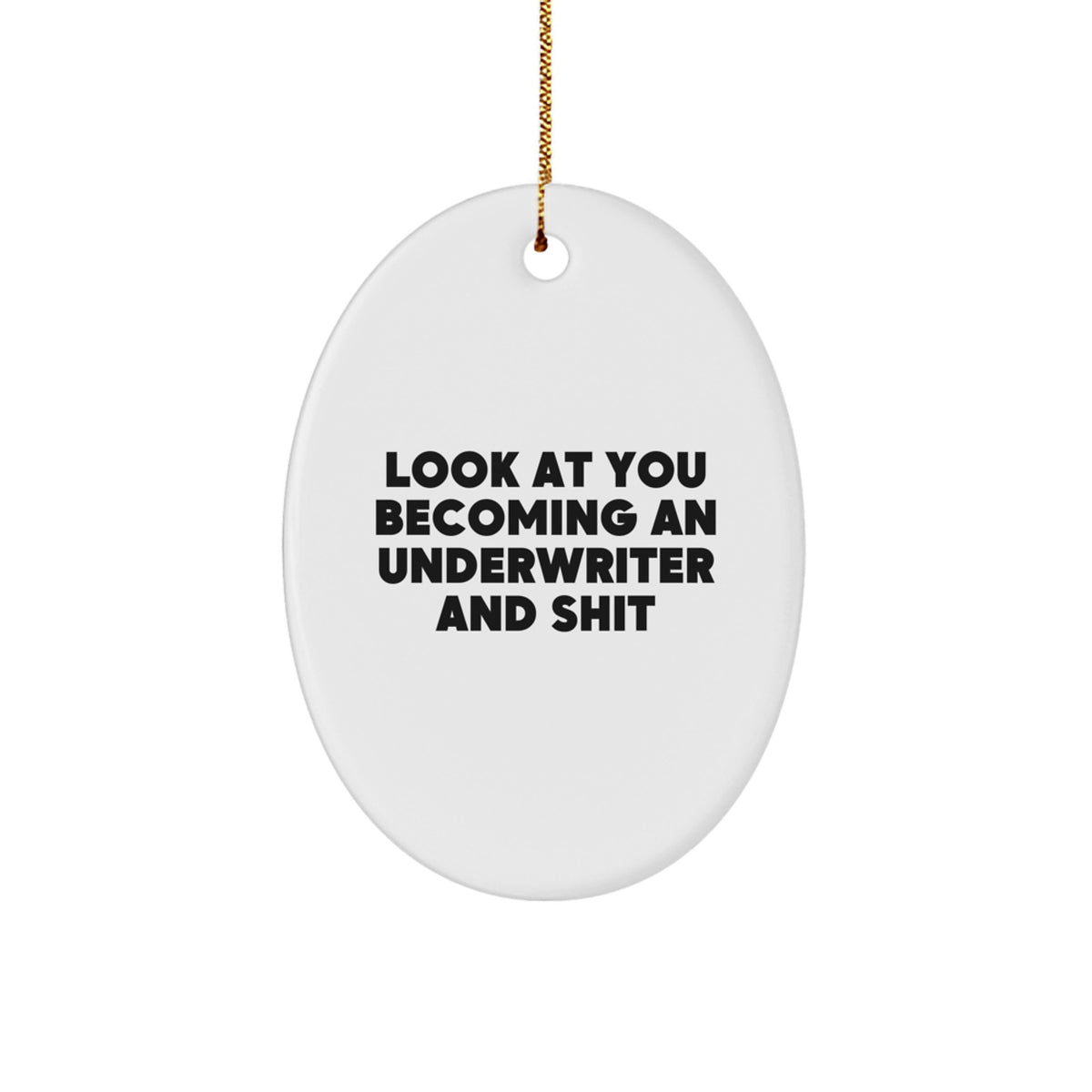 Underwriter Christmas Ornament Gift for Him A Witty Keepsake - Image 1