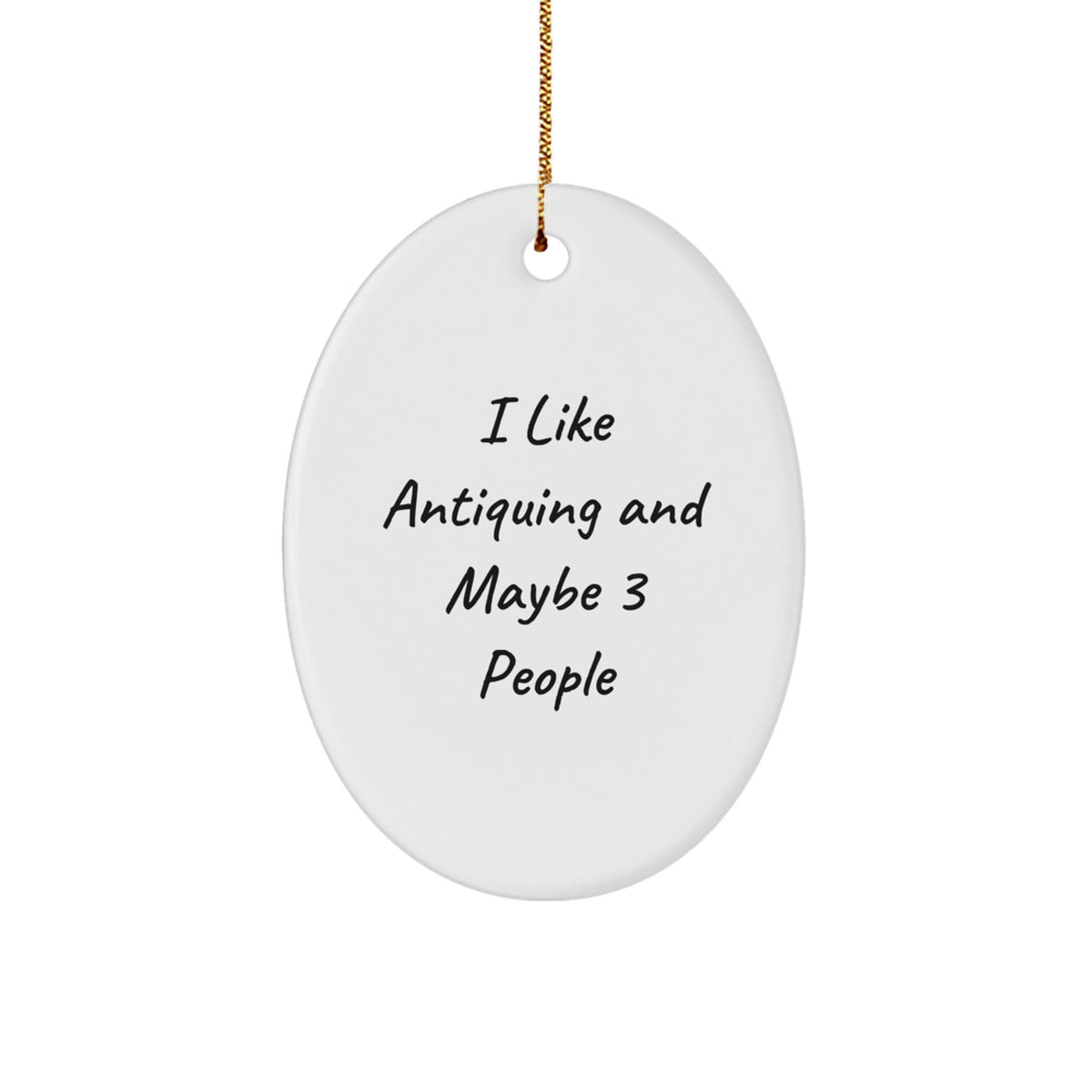Christmas Gift for Teens Whimsical Antiquing Christmas Ornament - I Like - Image 1