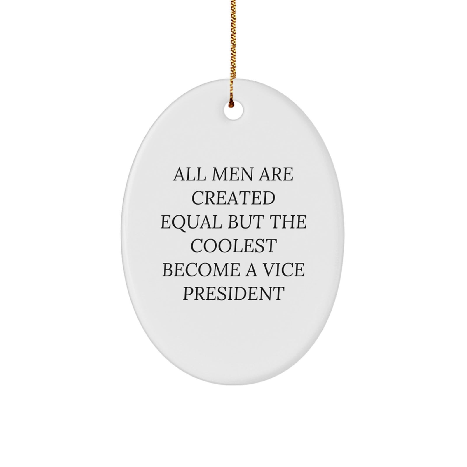 Funny Vice President Oval Ornament Gifts from Friends to Vice President on Christmas Unique Gifts - Image 1