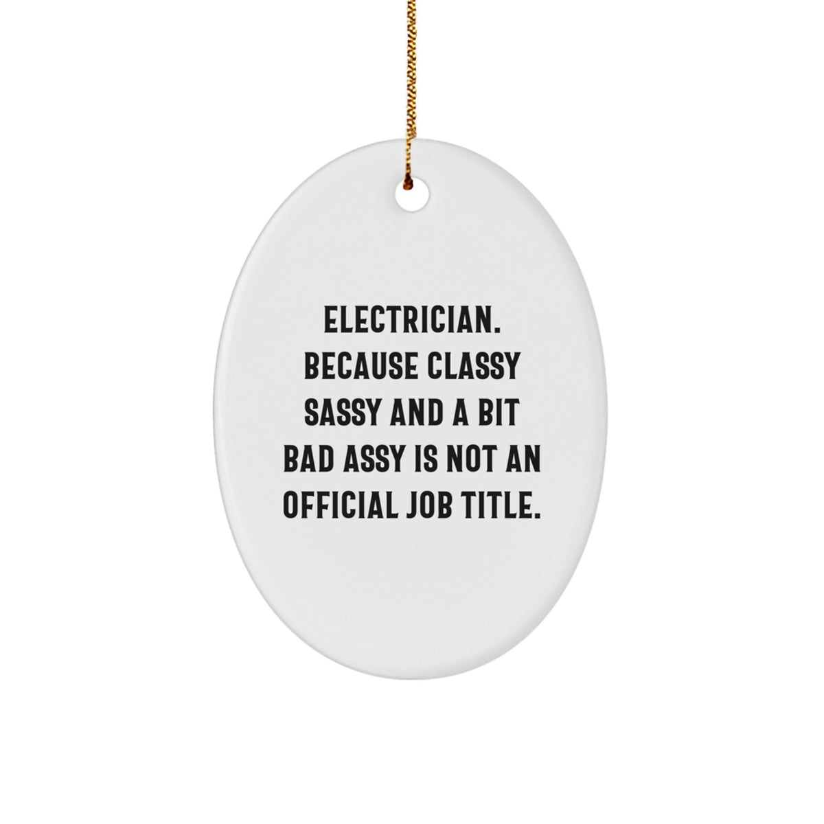 Electrician Keepsake Christmas Ornament for Him Gift - Image 1