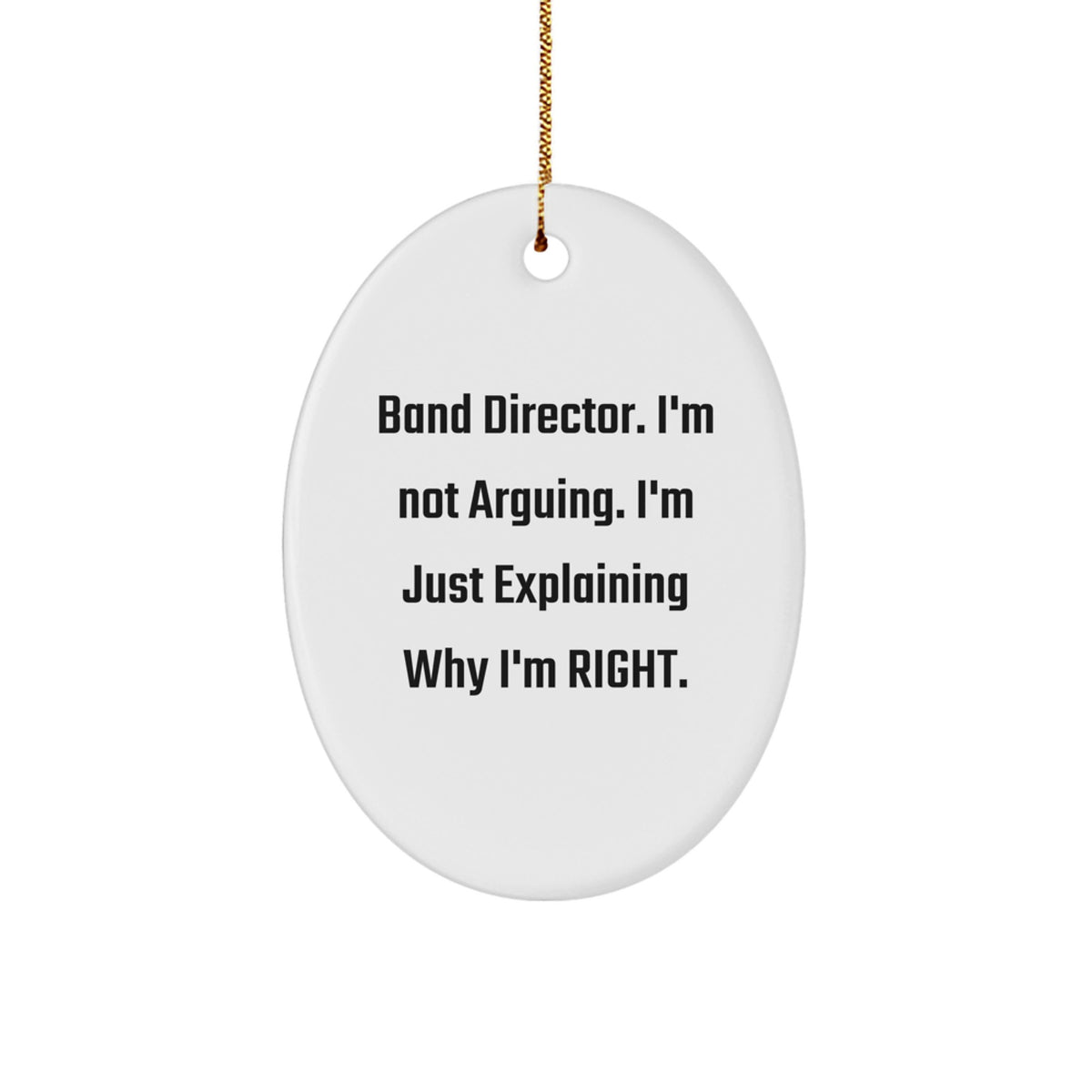 Band Director Keepsake Christmas Ornament for Him Gift - Image 1