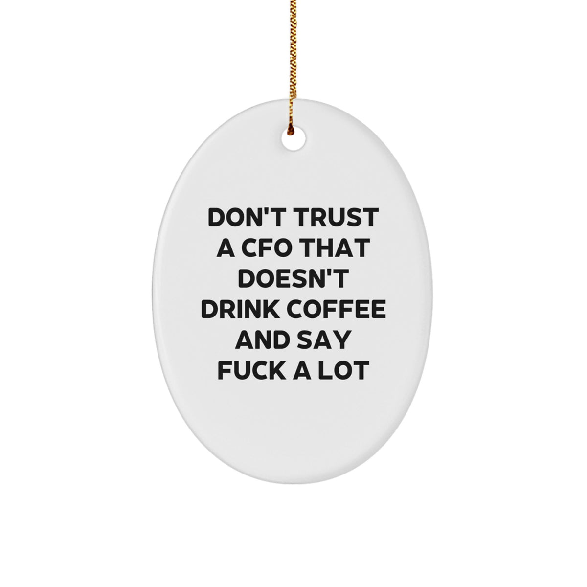 Cfo Keepsake Christmas Ornament for Him Gift – Office Humor - Image 1