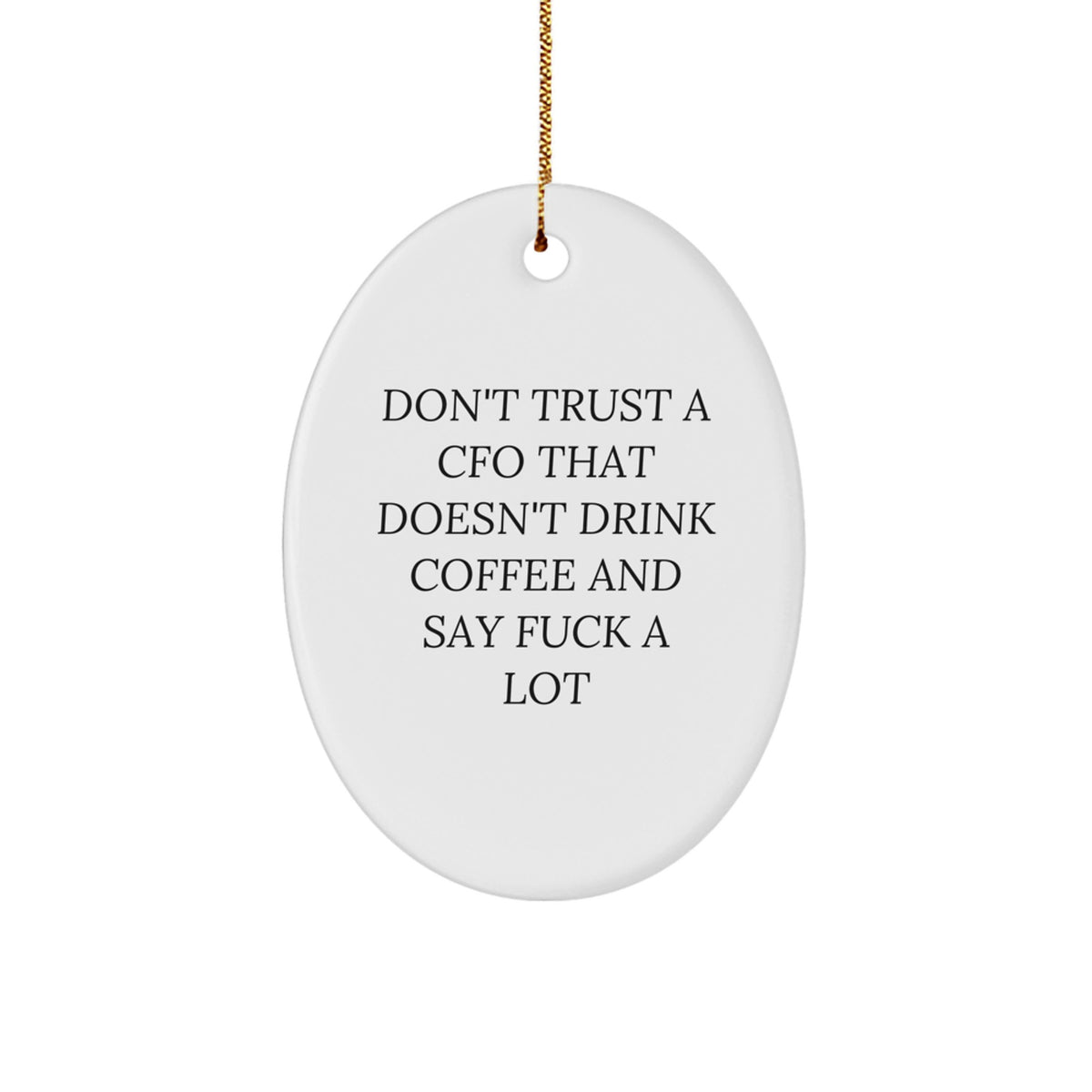 Cfo Christmas Ornament for Happy Kids Gift – Favorite Coffee Humor - Image 1