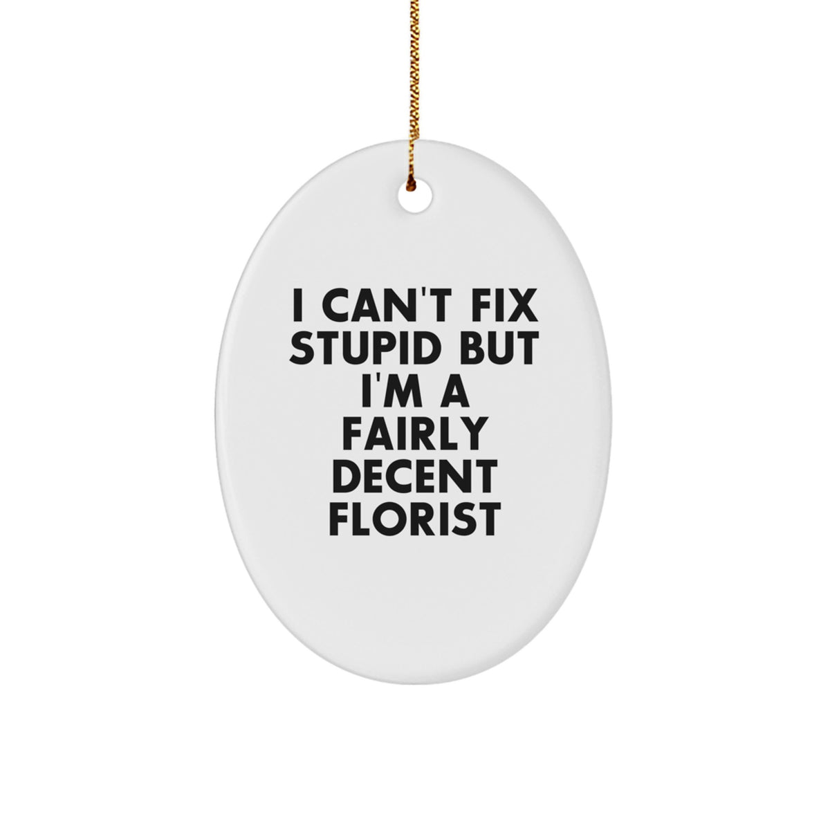 Christmas Unique Gift for Her Florist Funny Bright Ornament Present - Image 1