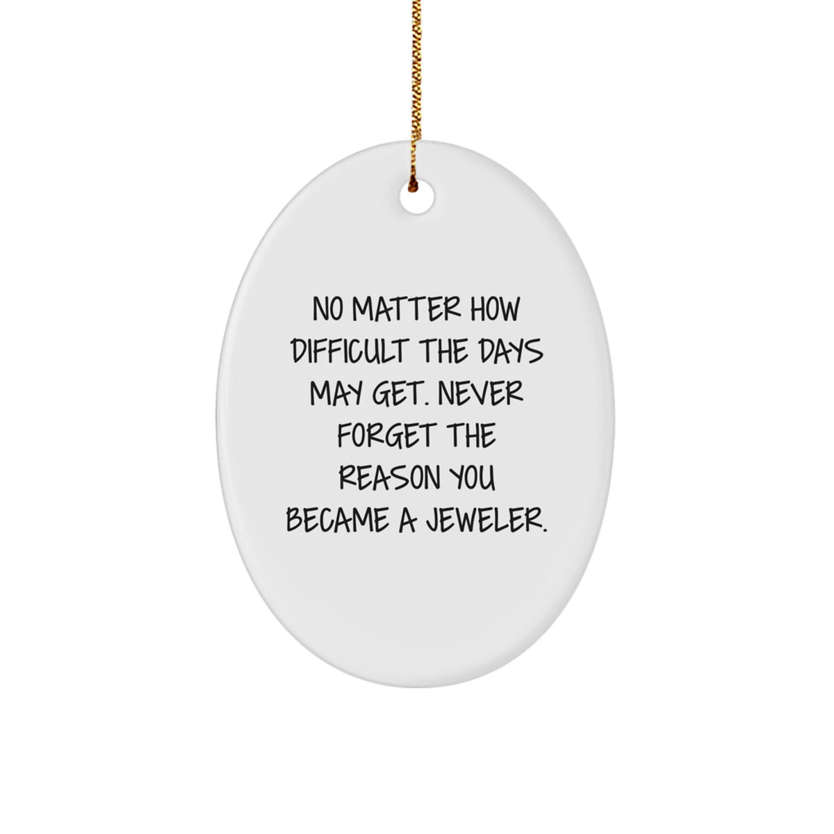 Jeweler Christmas Ornament Gift Never Forget The Reason, Inspiring - Image 1