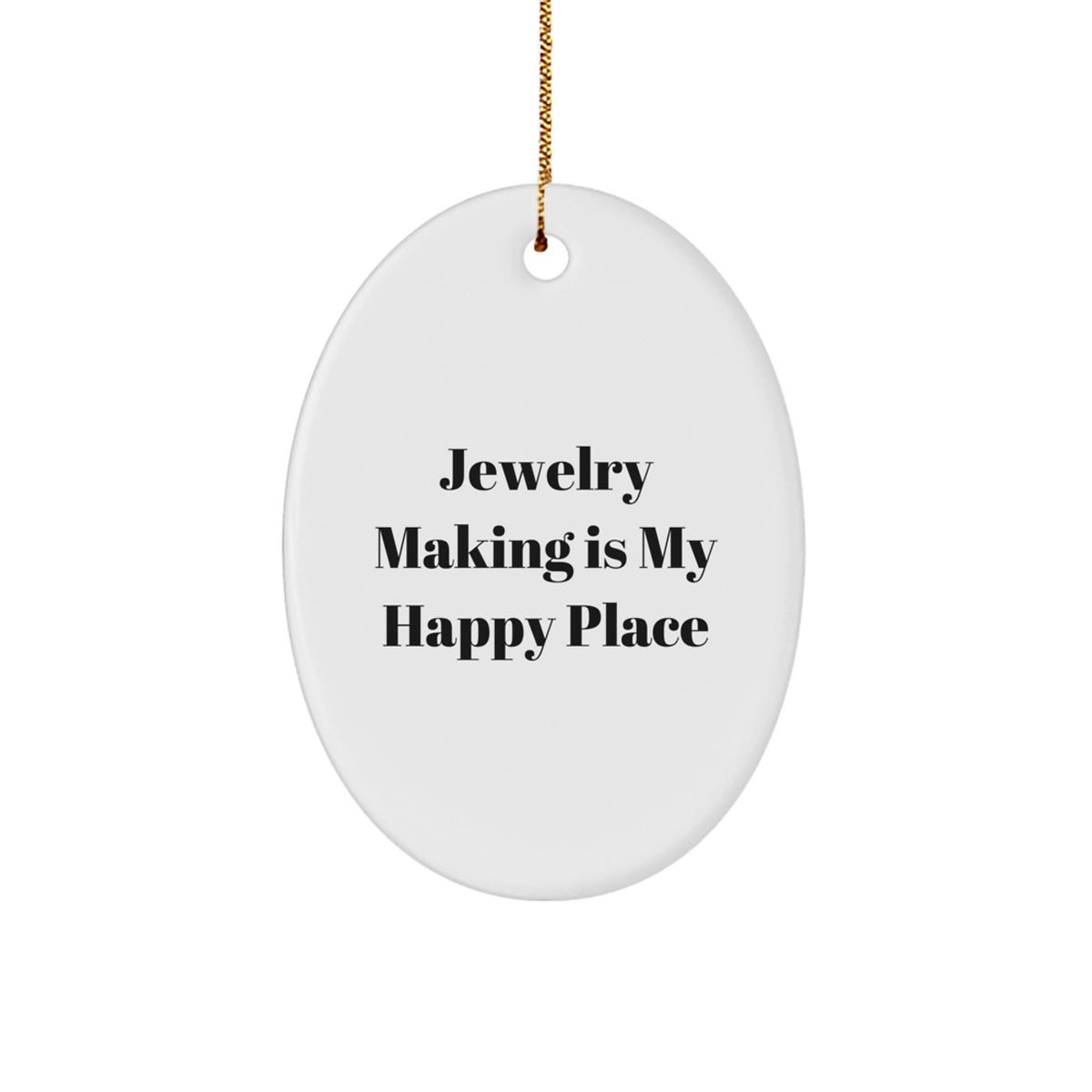 For Him Keepsake Christmas Ornament Gift – Jewelry Making Is My Happy - Image 1