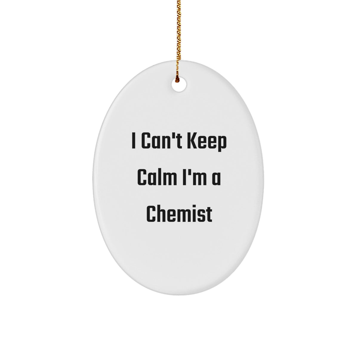 Chemist Keepsake Christmas Ornament for Him Gift With Sublimation Print - Image 1