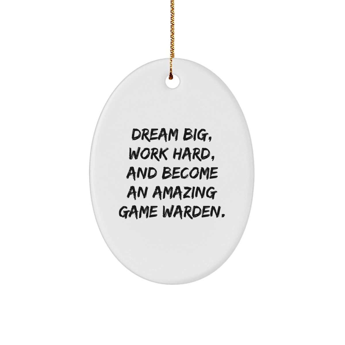 Game Warden Oval Ornament Gifts from Friends and Family for Christmas Unique Inspirational - Image 1