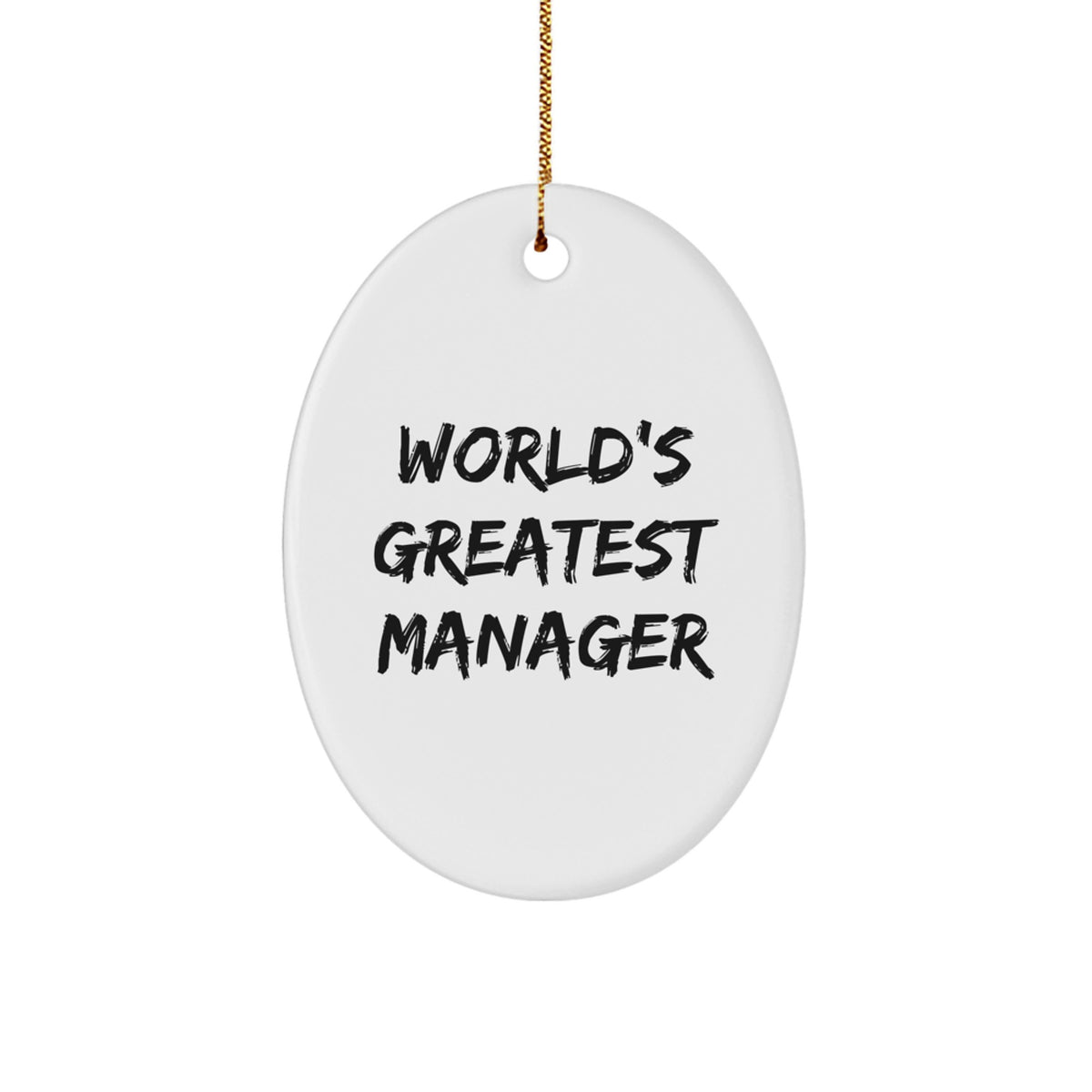 Funny World's Greatest Manager Gifts for Manager Friends from Family Christmas Unique Ornaments - Image 1