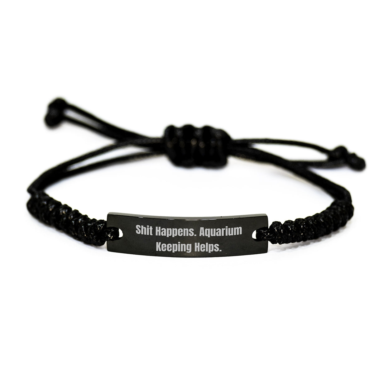 Aquarium Keeping Gifts, Sarcasm-Fueled Rope Bracelet for Men, Funny Quote, Gifts from Friends for Graduation, Aquarium Keeping Enthusiasts - Image 1