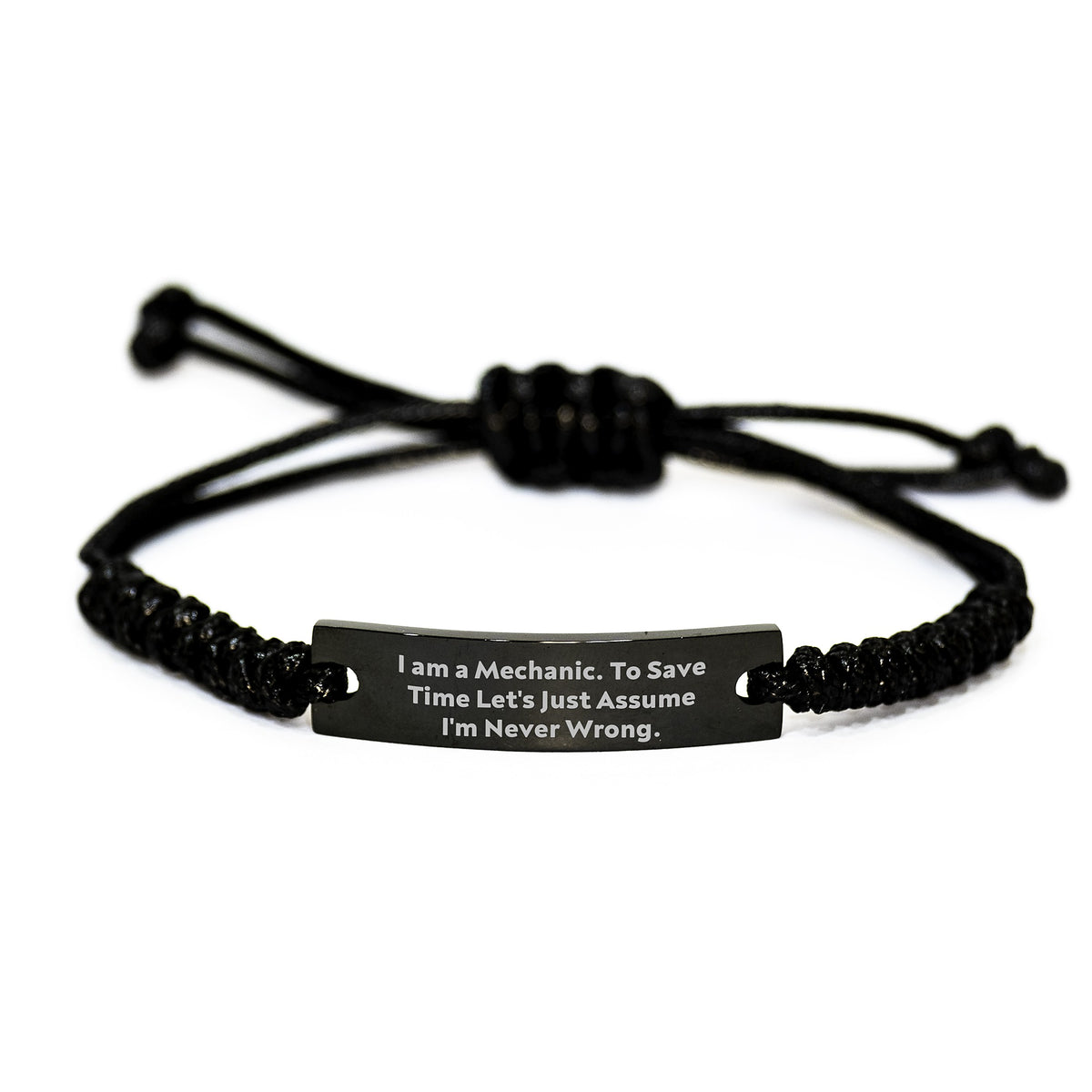 Funny Mechanic Gifts Rope Bracelet for Him Graduation Unique - Image 1