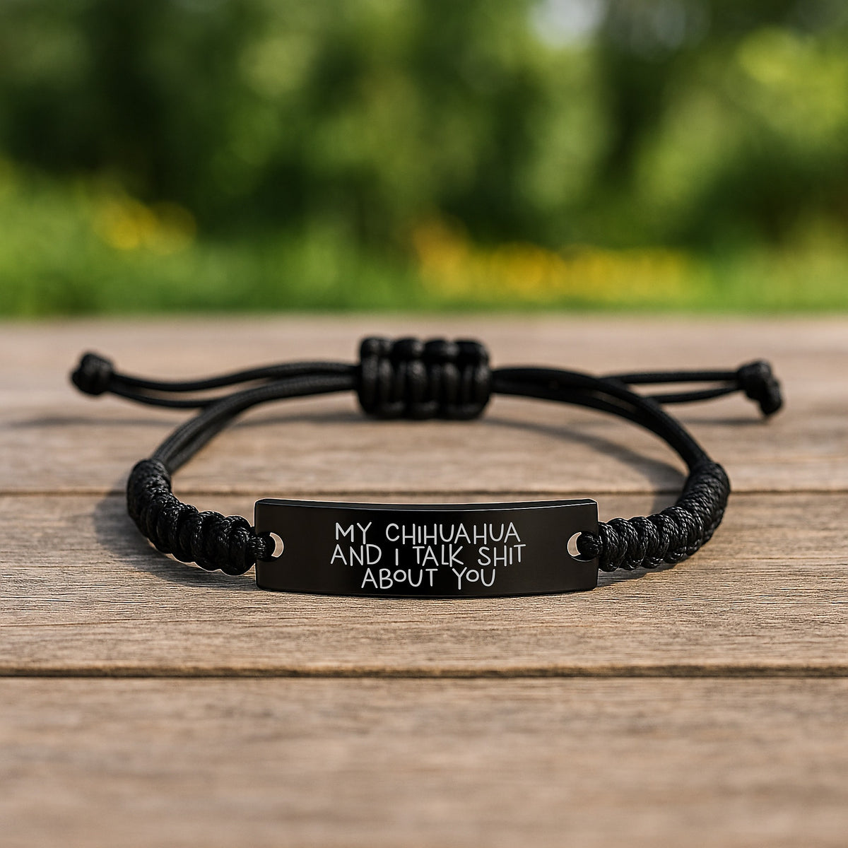 Chihuahua Keepsake Bracelet for Him Birthday Gift – Talk Shit About You - Image 2