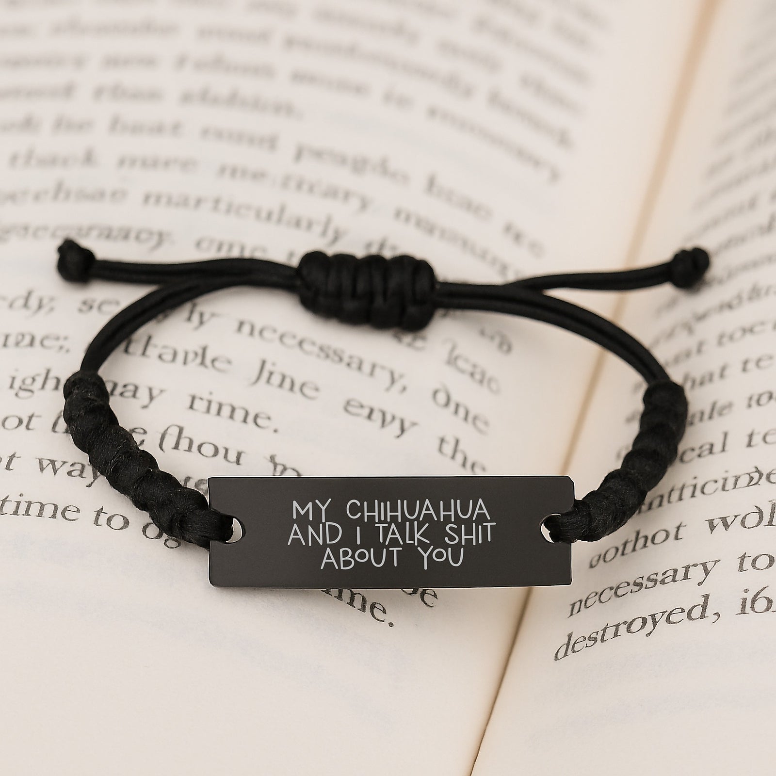 Chihuahua Keepsake Bracelet for Him Birthday Gift – Talk Shit About You - Image 3