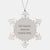 Funny Gifts from Friends for Aquarium Keeping Enthusiasts - Snowflake Ornament 'Shit Happens. Aquarium Keeping Helps.' for Christmas - Image 1