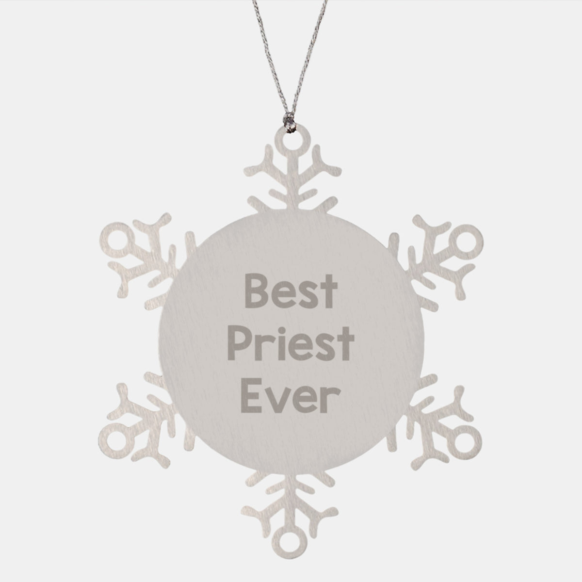Funny Snowflake Ornament Gifts from Friends to Priest, Unique Christmas Memorable Presents for Men, Funny Snowflake - Image 1