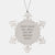 Funny Umpire Gifts from Friends for Christmas - Keep Calm Or I Will Use My Umpire Voice Snowflake Ornament, Shatterproof Stainless Steel - Image 1